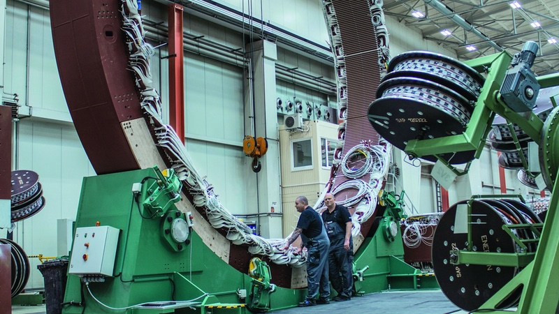 Sine pumps optimise high viscosity resin delivery at Enercon