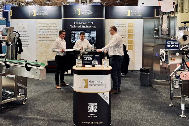 Sovereign demonstrates turnkey bottle labelling solution at PPMA Total Show 2025