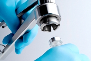 Stainless steel crimper provides secure vial closure