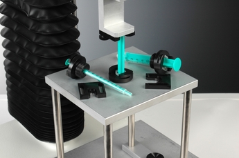 Syringe test rig ensures patient comfort