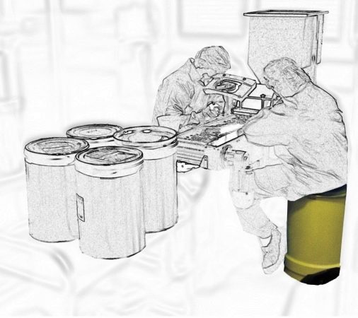 Manual inspection took place on “semi-automatic” machine with a conveyor belt and extra light.Inspection and sorting were done manually