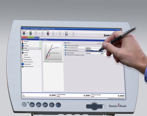 The new Touch PC - materials testing in comfort