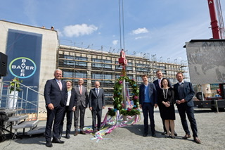 Topping-out ceremony for the world's first AI-enhanced drug production facility