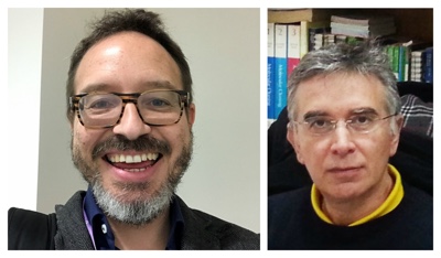 L-R: Professor Paul Townsend, Professor Hons Vassilis Gorgoulis