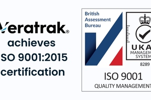 Veratrak achieves ISO 9001:2015 certification
