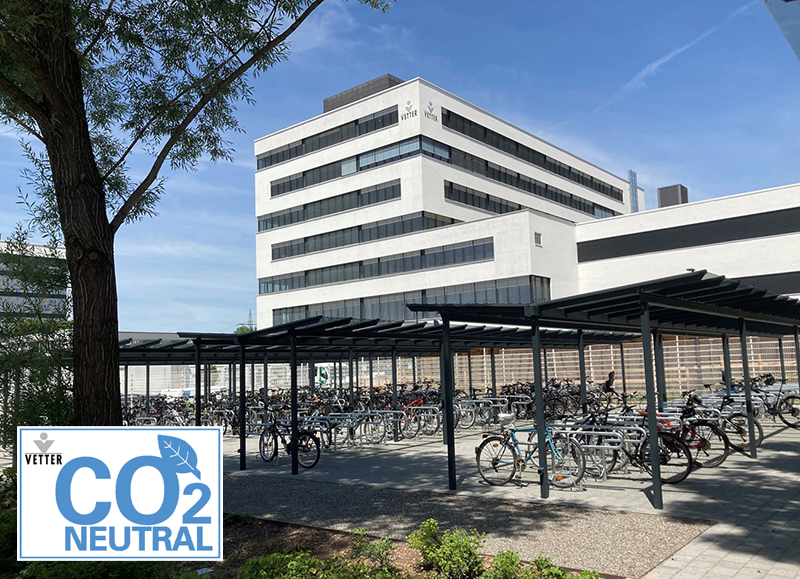 Vetter's corporate sites around the world are CO2-neutral
