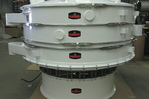 Vibroscreen separates solids at speed