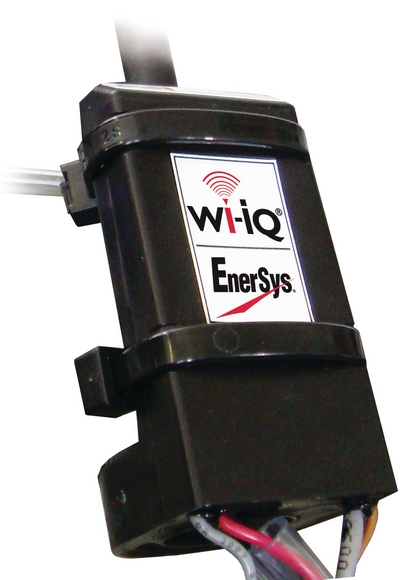 Warehouse truck batteries monitored on remote PCs